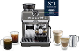 Portafiltrační espresso kávovar De'Longhi La Specialista Arte EC9155.MB s mlýnkem, 8 nastavení mletí, tlak 15 barů, 3 nastavení teploty, napěňovač mléka, 1550 W, nádrž 1,7 l, nerez/černá, včetně baristické sady