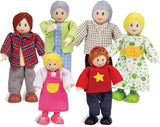 Hape E3401 Four Seasons House, zařízený a E3500 – rodina panenek, světlá kůže