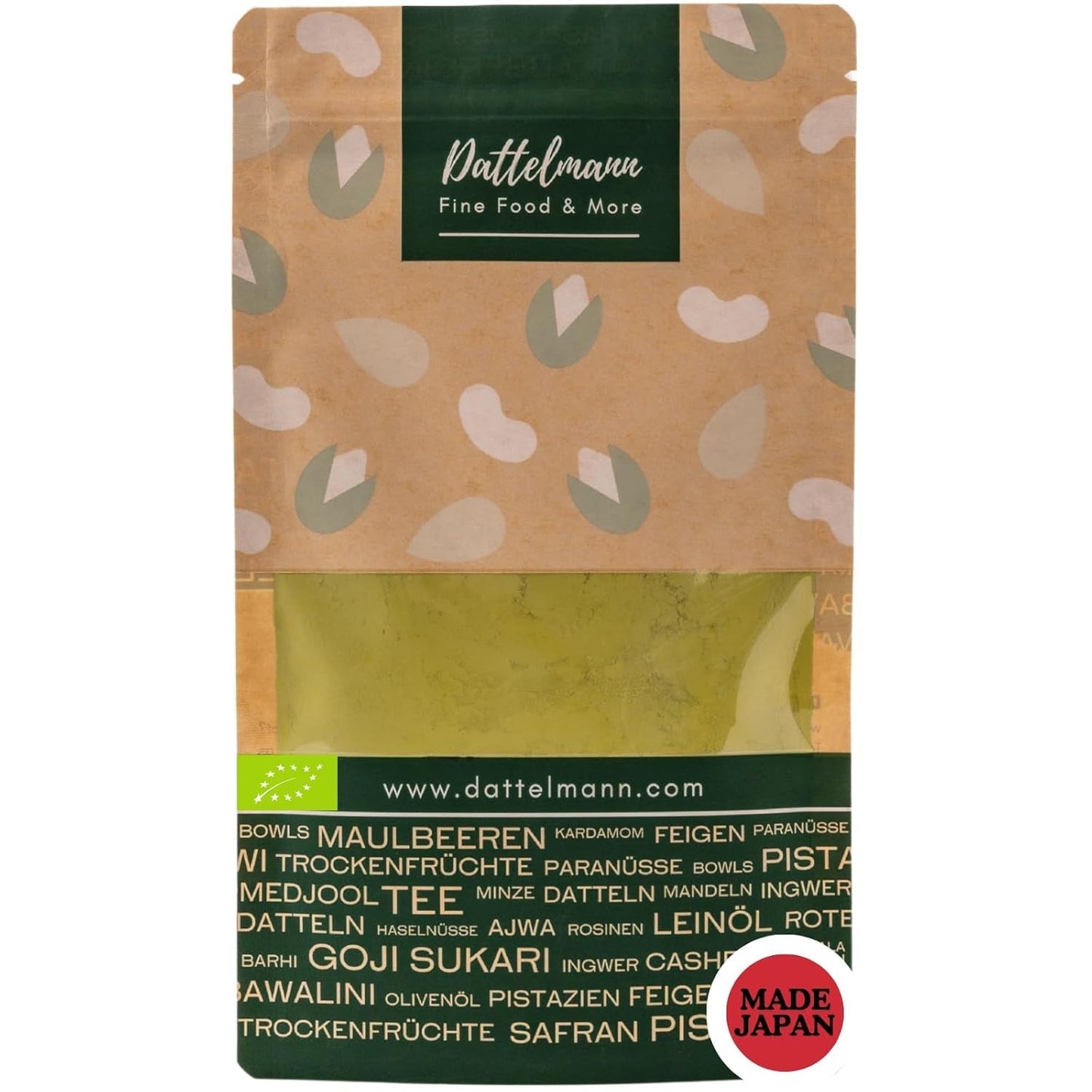 DATTELMANN® - Matcha organický čajový prášek 100 g – Originál z Japonska
