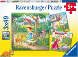 Ravensburger Puzzle pro děti - 08051 Rapunzel, Červená Karkulka a Žabí král - 3X49dílné puzzle pro děti 5+ 3X49dílné puzzle Naty Shop Výchozí název