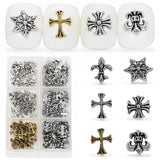 Mini Metall Nieten Punk Přívěsky na nehty Zlatá Stříbrná Strasssteine ​​Nägel Přívěsek Kegel Spikes Nagelschmuck Glitzersteine ​​Study na nehty Nagel Steine ​​​​Legierung Nagelanhänger Kamínky Nageldesign Zubehör