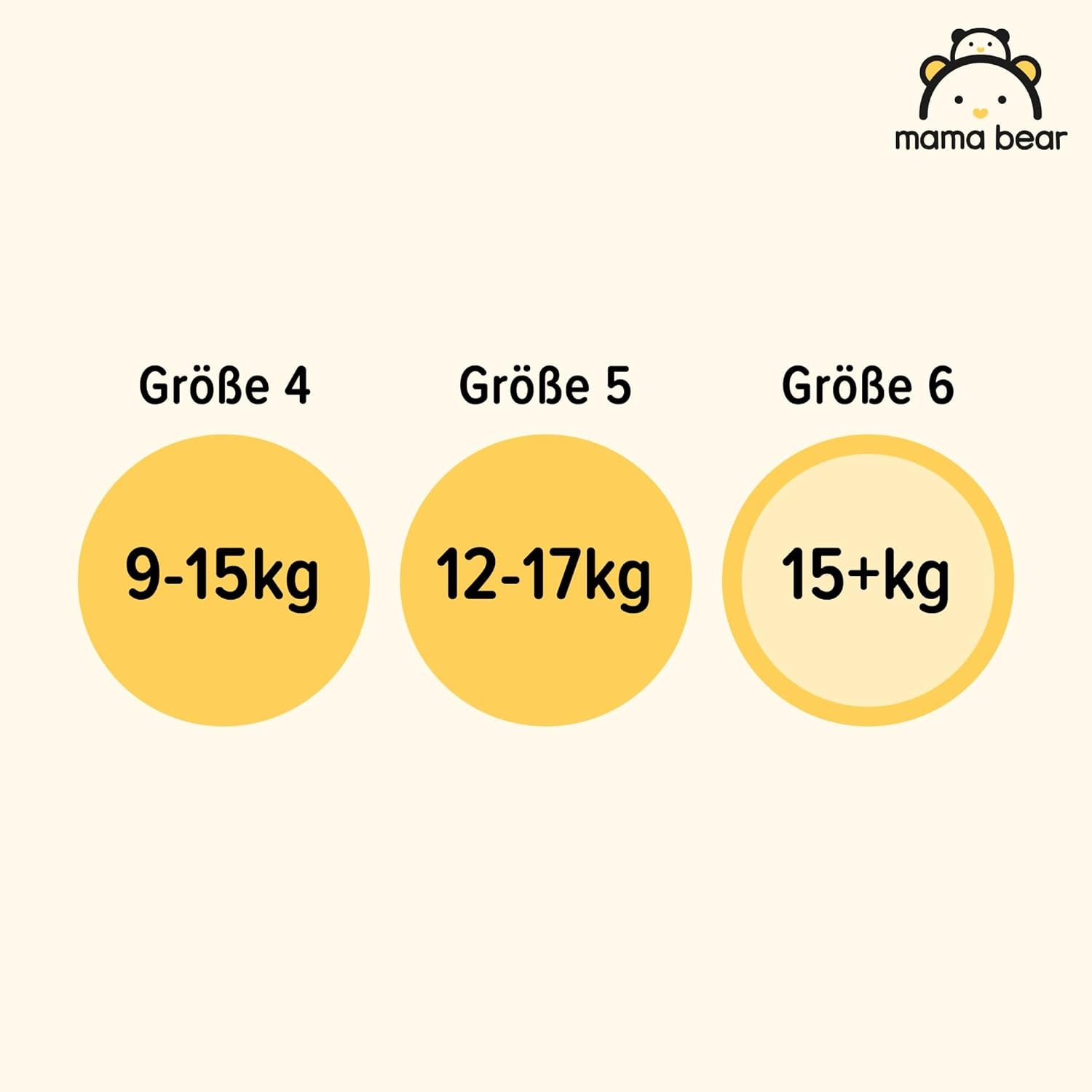 Značka Amazon: Mama Bear Disney Velikost 6 (15+ kg) – měsíční balení, bílá, 120 kusů (2 balení po 60)