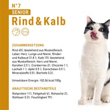 catz finefood Senior Collection Katzenfutter nass - Premium Nassfutter für Ihre Senior Katze - getreidefrei, bez Zucker, hoher Fleischanteil, Vitamine & Mineralien (6 x 200g dávka)
