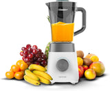 Stojanový mixér Cecotec Power Black Titanium 2200MAX Hladký, 2200 W Maximale Leistung, 6 klingen Aus Edelstahl, funkce drcení ledu, funkce Turbo-und Smoothie, funkce Autoclean Kuchyně Naty Shop Weiß 1300 W | 1,5 l | Plast