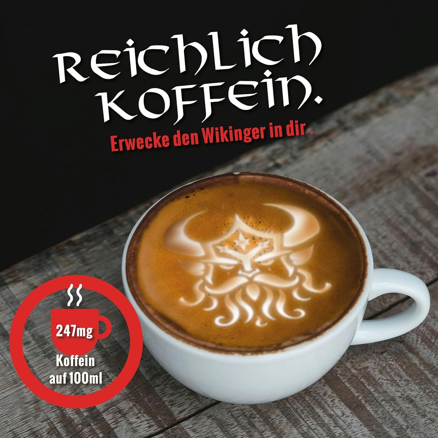 Blank Roast - GUNNAR - 1kg - Whole Kaffee-Bohnen Extra Strong - Kräftige Robusta-Röstung - 494mg Kaffein je Tasse - Würzig & Kraftvoll mit Noten von dunkler Schokolade - Säurearm