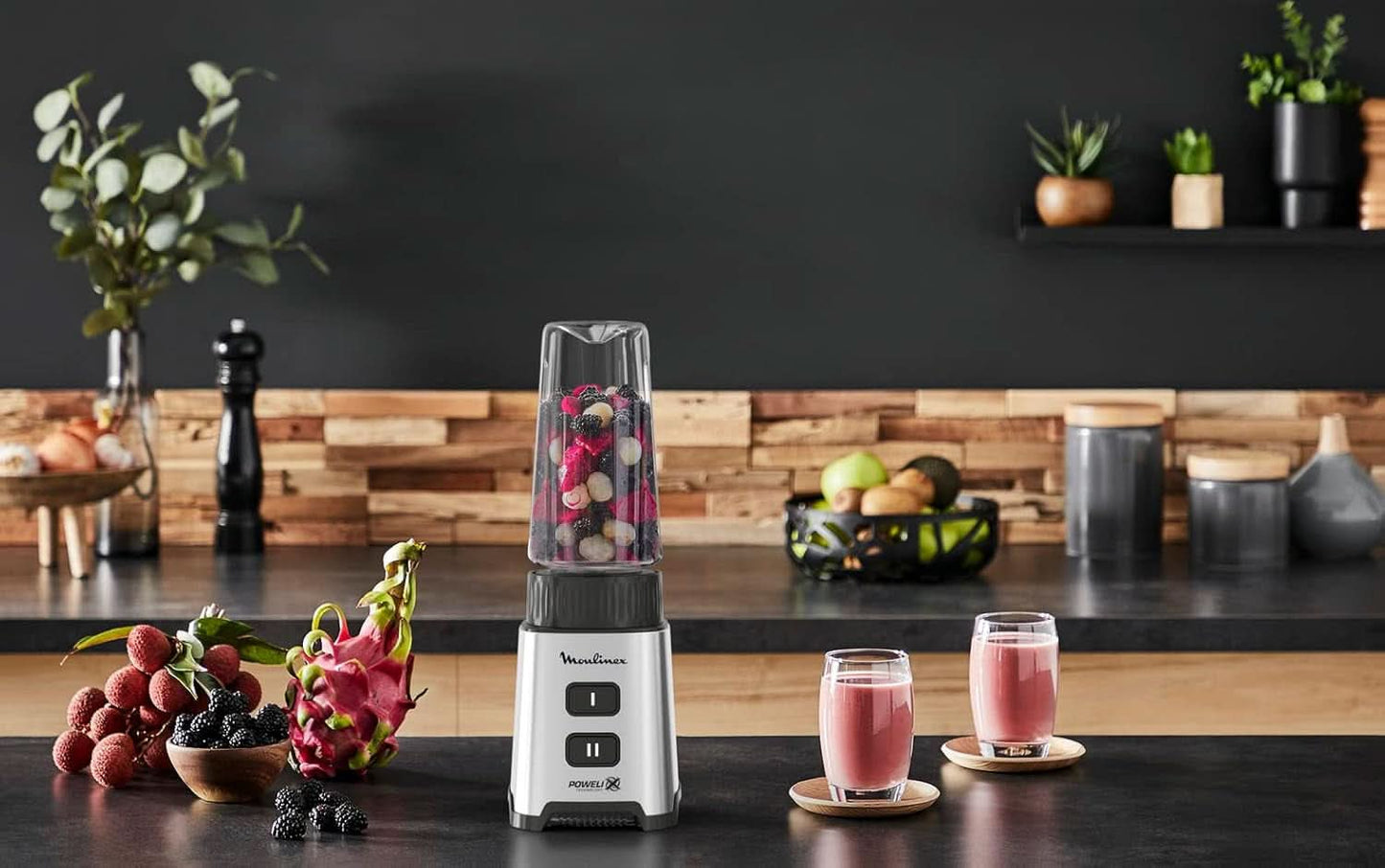 Mixér Pulseo LM17GD, 400 W, 4 nože, 700 Ml, Přenosná nádoba 600 Ml Kuchyně Naty Shop