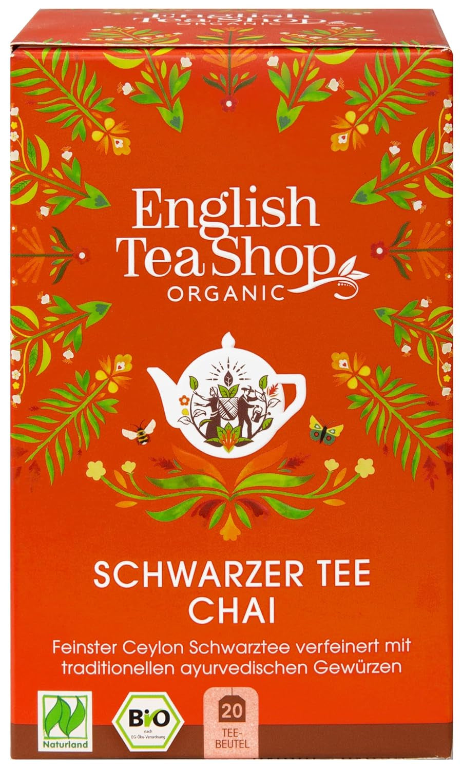 ETS - Chai Black Tea, Naturland BIO, 20 čajových sáčků (balení po 2)