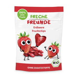 100% jahodové bio ovocné chipsy mrazem sušené jahodové chipsy Balení po 12 kusech (12 x 12 g) a křupavé srdce banán & jahoda bio dětské a kojenecké občerstvení (9 x 30 g) 270 g
