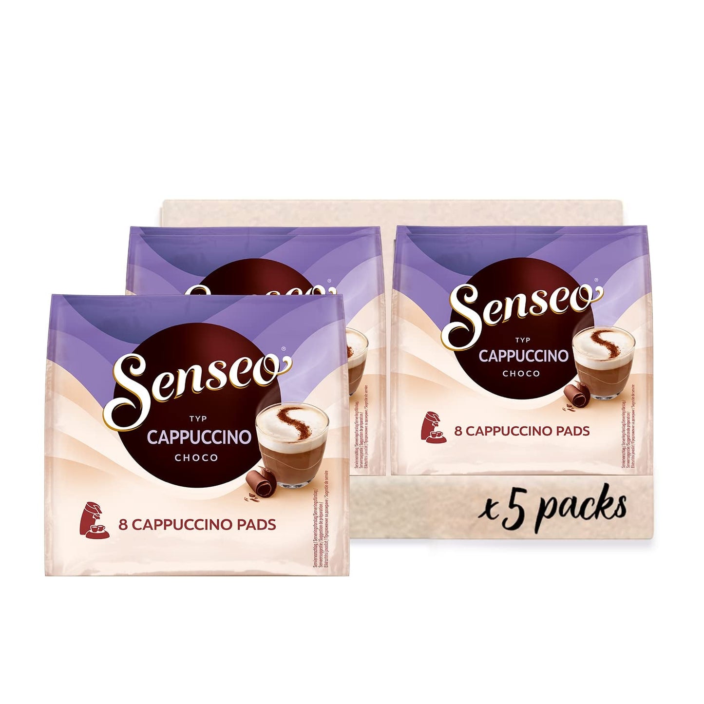 Senseo Pads Cappuccino Choco, 5 x 8 Getränke, 40 kaffeepadů