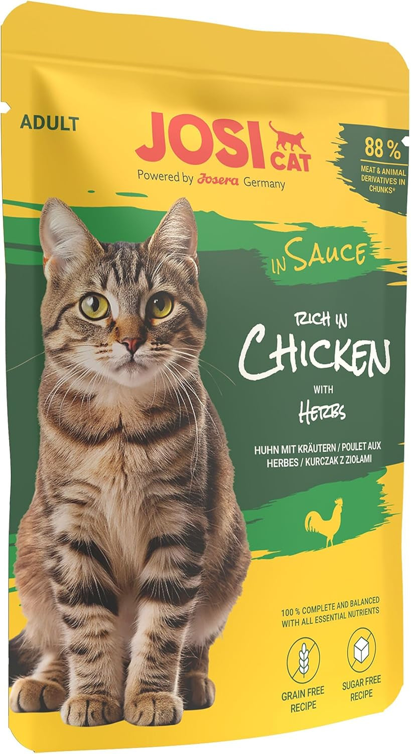 Multipack Mixed Selection in Sauce (12 x 85 g) | Dospělý | Prémiové mokré krmivo v omáčce pro odrostlé kočky Multipack myth 4 Sorten | Ohne Konservierungsmittel | 12 balení