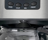 Kávovar Clatronic® s časovačem, 1,5 litrová karafa na 12-14 šálků kávy, 24h LCD časovač, funkce udržování teploty, proti odkapávání, vyjímatelný filtr, displej a kontrolky, 900W - KA 3642