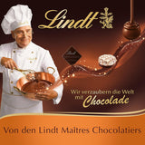 Lindor Čokoláda Top Prezentace | 1718 g a čokoládové tyčinky s marcipánem | 25 barů x 50 g v počítadle | 1250 g | Čistý marcipán potažený hořkou čokoládou | Čokoládové tyčinky