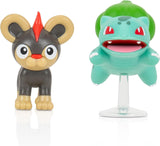 Pokémon PKW3583 - Balíček bitevních figurek - Leufeo & Bisasam, oficiální detailní figurky, každá 5 cm Akční figurky Naty Shop