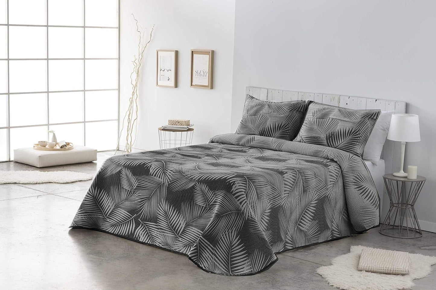 VIALMAN Sofia 30 Bouti Lehká přikrývka na manželskou postel | rozměr přikrývky 250 X 270 cm, šedá Přikrývky a přikrývky Naty Shop Strakaté 135X190 Cm