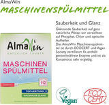 Almawin eco, prášek na nádobí 2,8 kg, 112 mytí, lze dávkovat na různé množství nádobí Naty Shop