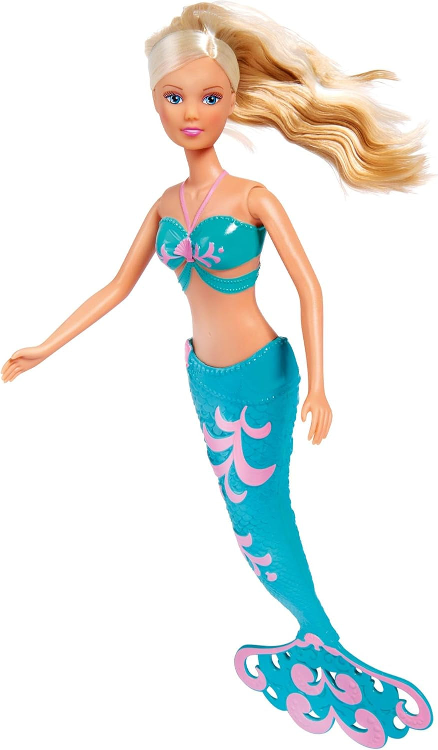 Simba 105733336 - Steffi LOVE Mermaid Friends Kouzelná panenka mořské panny se sestrou Evi, postavičkou delfína a dalšími, hračka pro děti od 3 let Naty Shop