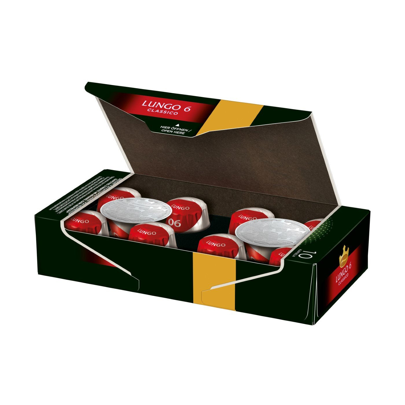 Jacobs Kapseln Lungo Intenso, Intensität 8 & Kapseln Lungo Classico, Intensität 6, 100 Nespresso®* kompatibilní Kaffeekapseln, 10er Pack, 10 x 10 Getränke