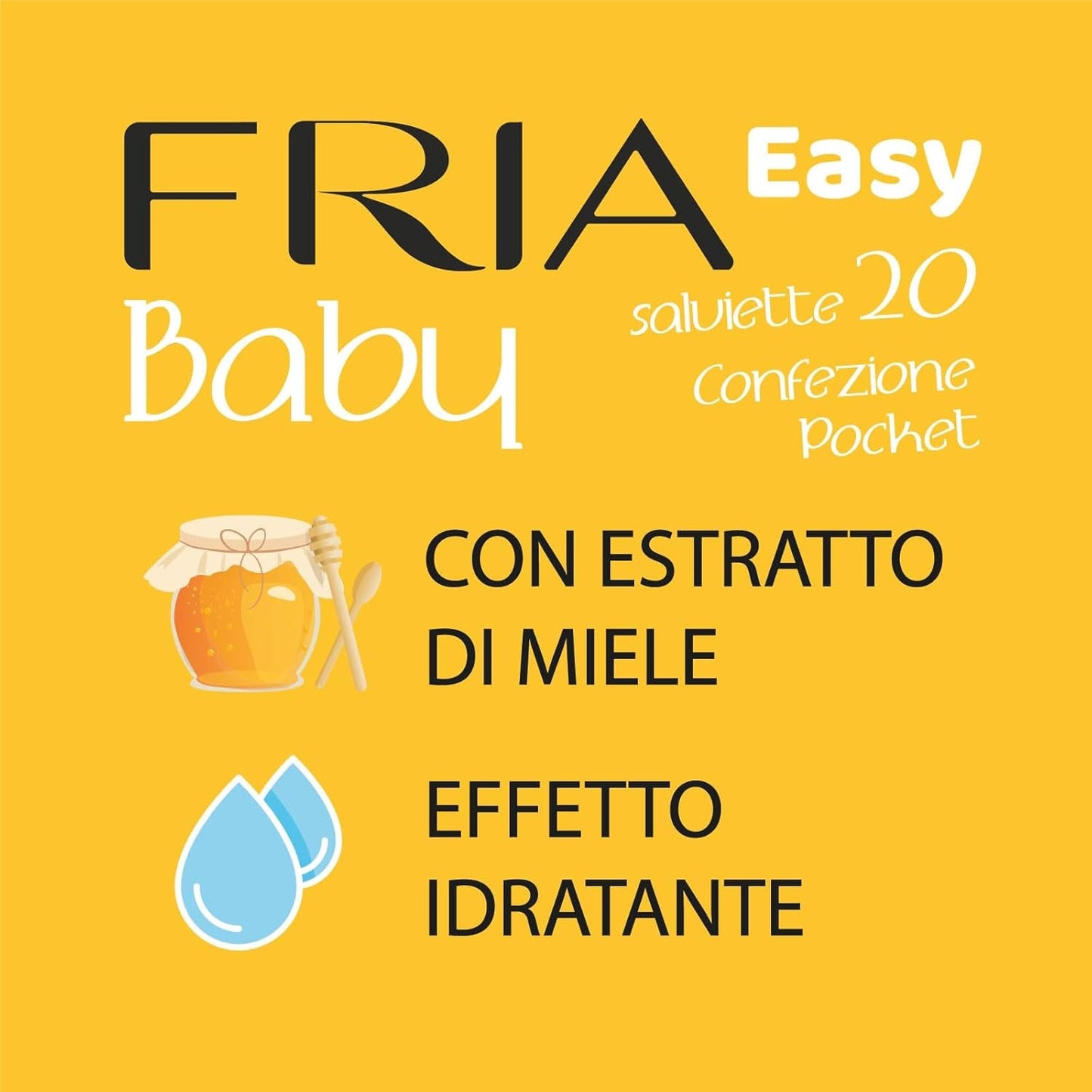 Easy Baby vlhčené ubrousky s Aloe Vera a extraktem z medu zvlhčující pokožku, dermatologicky testováno, balení 20 ubrousků