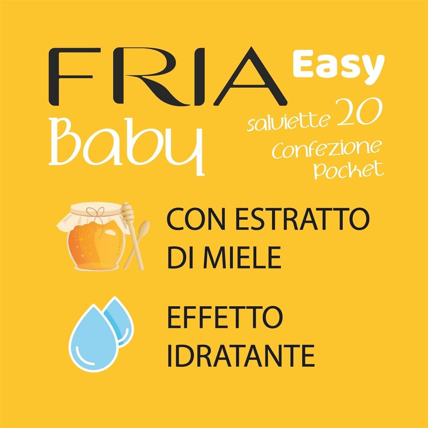 Easy Baby vlhčené ubrousky s Aloe Vera a extraktem z medu zvlhčující pokožku, dermatologicky testováno, balení 20 ubrousků