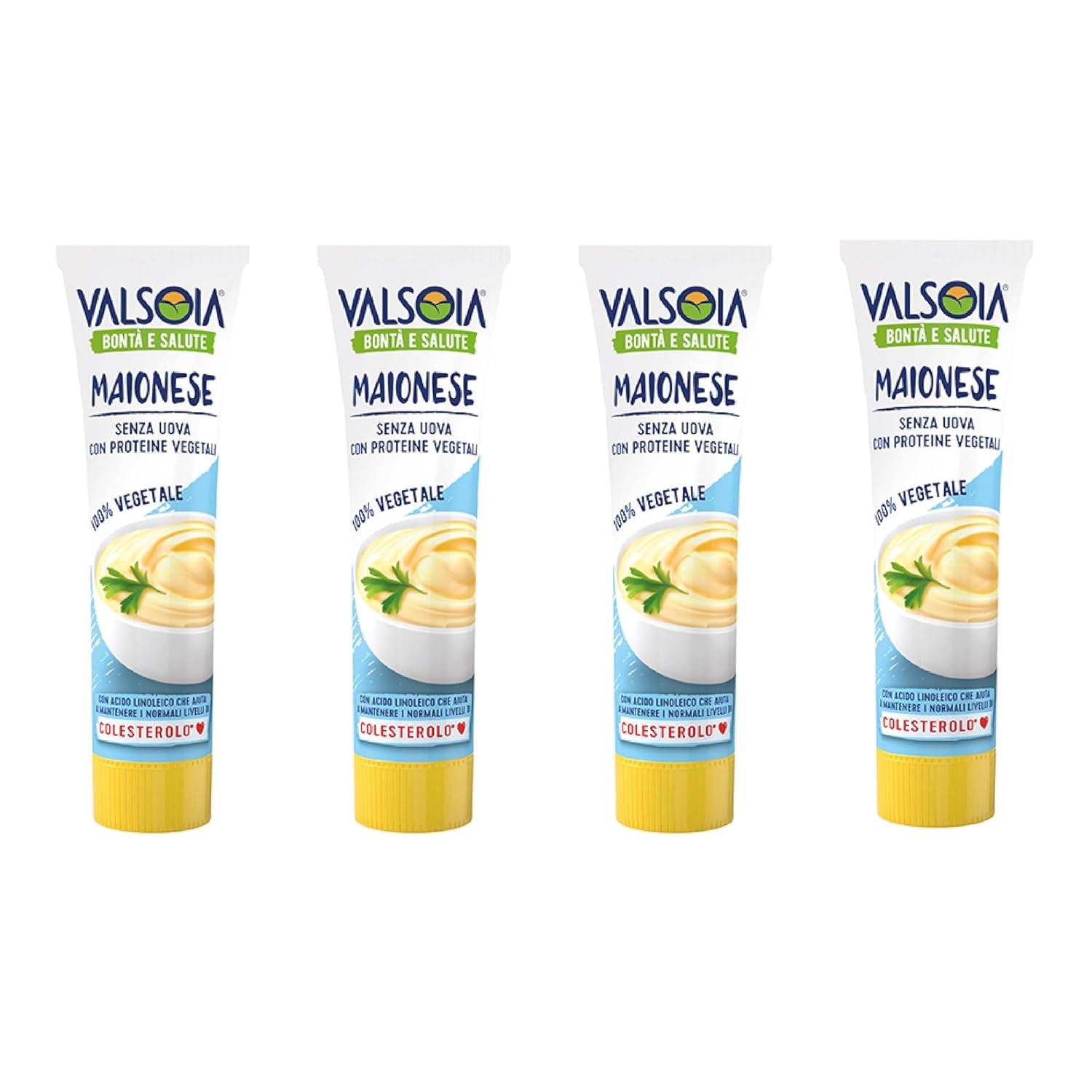 Bezvaječná sójová rostlinná majonéza, ideální pro vegany a vegetariány, univerzální v kuchyni, 4 x 150 ml