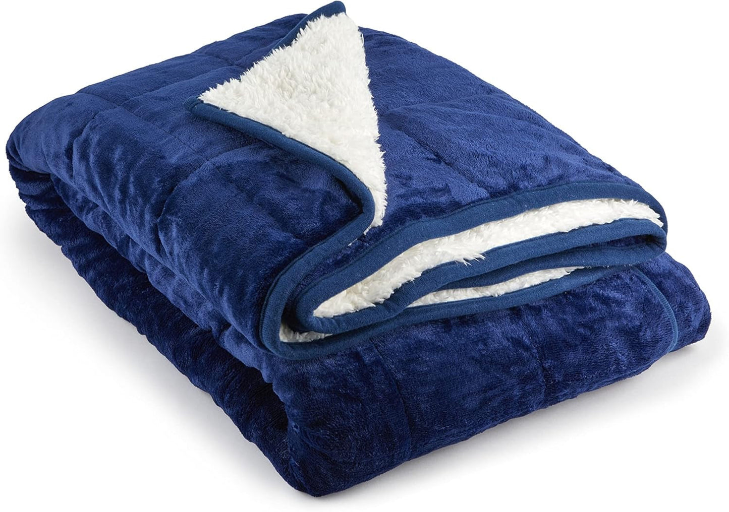 Emma Barclay vážená deka Sherpa, 127 X 152 cm, Blush Pink Postele a deky Emma Barclay Navy Blue 60X80" (150X203cm)