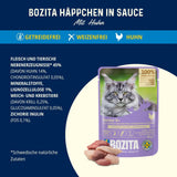 Bozita Senior 8+ Mound mokré krmivo pro kočky se zrny a velkým množstvím kuřecího masa - 12 sáčků x 85 g, vlhké krmivo pro kočky bez obilovin a pšenice - Mokré krmivo pro kočky s 8,5 % bílkovin a 4,5 % tuku