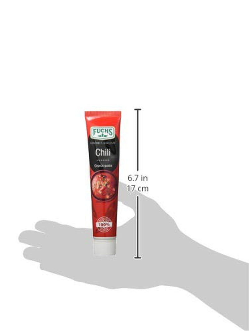 Fuchs Gewürze – chilli Gewürzpaste, vollmundig piquantes Aroma, Paste zum Würzen von scharfen Soßen, Fleisch-Gerichten oder Suppen jeglicher Länder-Küchen, 65 g