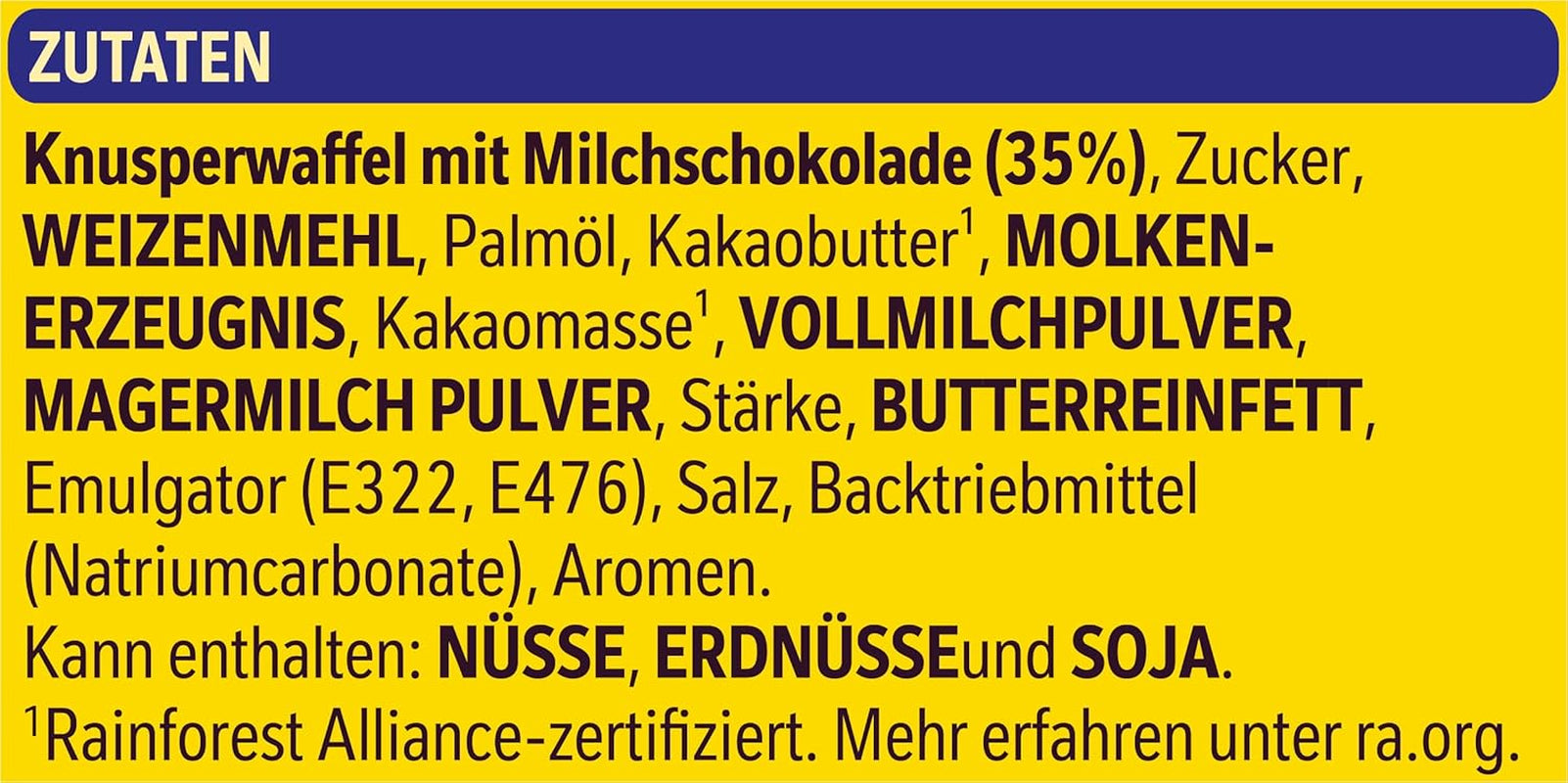 Nestlé Crunchy Waffle Delicious Mléčná čokoláda Vaflová tyčinka Multi Pack 1 balení (3 x 26 g každý)
