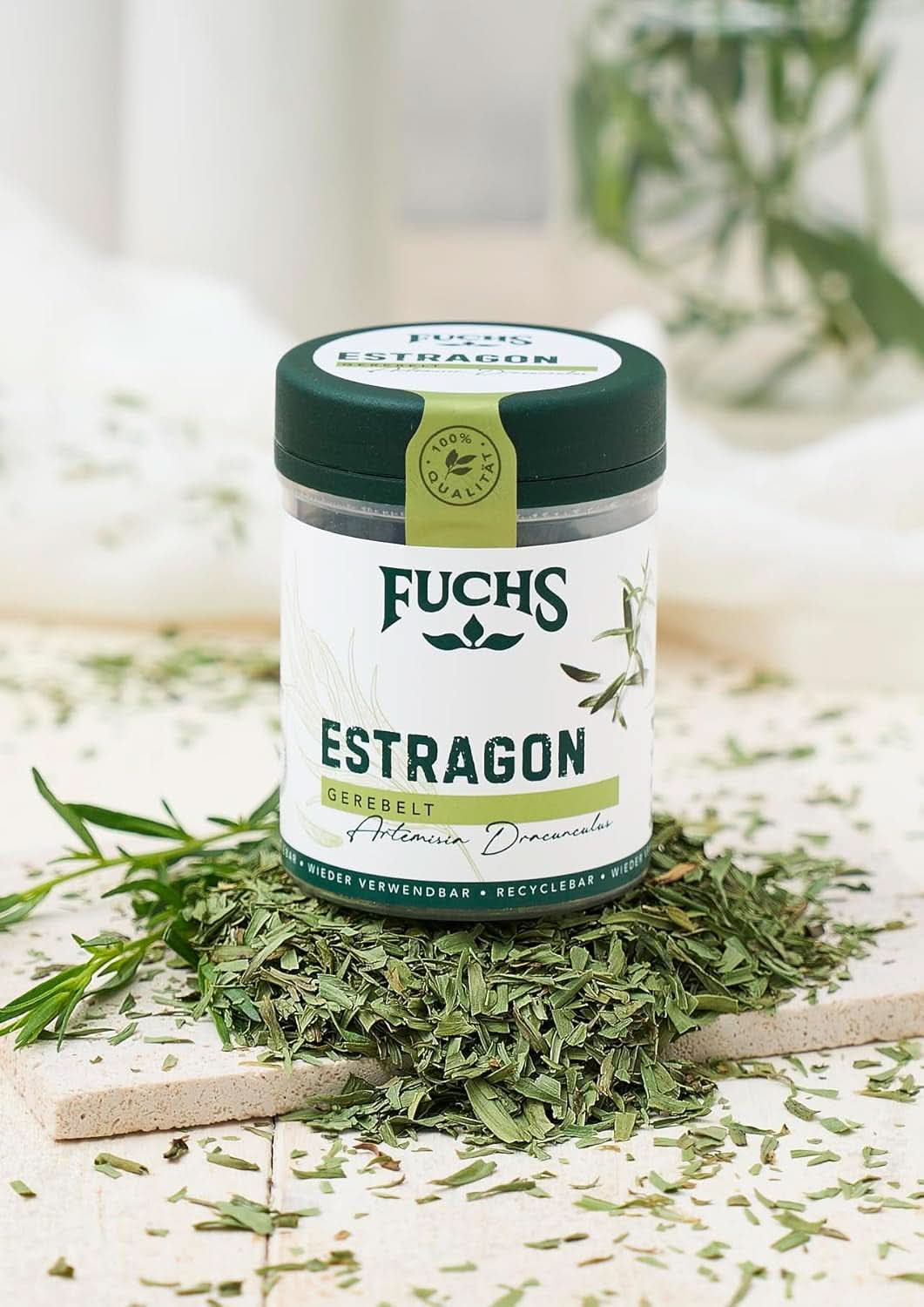 Fuchs, estragon, francouzské bylinky na zjemnění salátů nebo holandská omáčka, 10 gramů Condimente Naty Shop