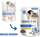 PERFECT FIT™ Sáčky pro kočky, vnitřní, s kuřecím masem, 12 x 85 g