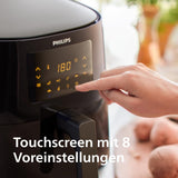 Philips 3000Er Airfryer XL – technologie Rapid Air, smažení až o 90 % méně tuku, kapacita 1,2 kg, 6,2 litrů, dotykový displej Spotřebiče Naty Shop
