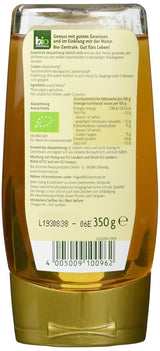 Biozentrale Bio akátový med | 350 g Bio med z květů bílé akácie | Ideální jako pomazánka Bio med do čaje | Alternativa k plástovému medu (2 balení)