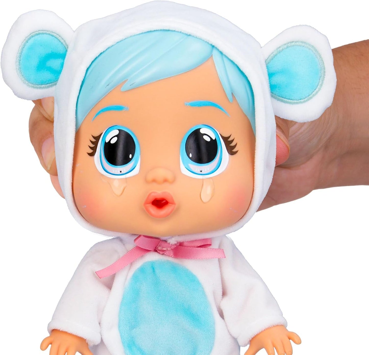 Cry Babies Loving Care Panenka Kristal, panenka Kristal Loving Care se 3 doplňky pro hru na doktora, ošetřovatelskou péči, pláč se skutečnými slzami, hračka pro 18měsíční miminko