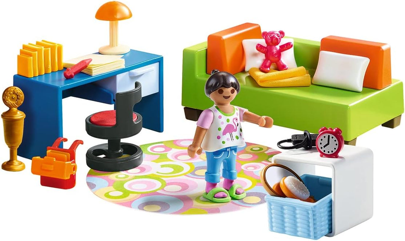 PLAYMOBIL domeček pro panenky 70209 Pokoj pro mládež s figurkou dívky a doplňky, od 4 let Domky pro panenky Naty Shop