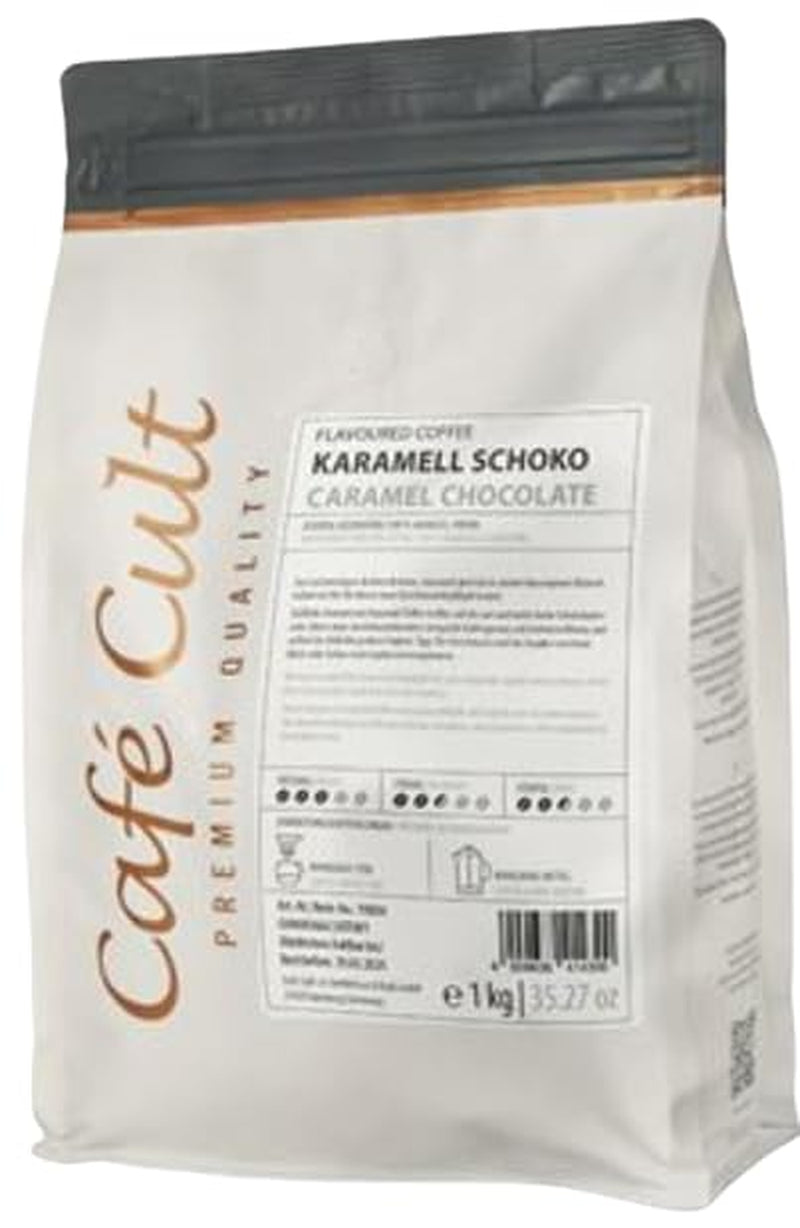 ® Coffee Caramel Chocolate v 1 kg sáčku, s příchutí celých zrn