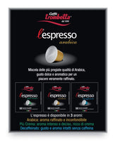 Caffè TROMBETTA L 'Espresso, Italien Kaffee Kapseln kompatibilní s Nespresso. Aus 100% Arabica mit einem Vollmundigen und Körperreichen - 50 Kapseln, 50 Stück (1er Pack)