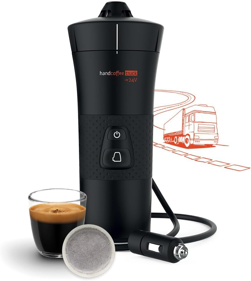 Handpresso - Handcoffee Truck 21010 | Espresso kávovar s kapslemi Senseo pro nákladní vozy 24V | 24V Truck Espresso kávovar, cestovní kapslový espresso kávovar | 24V truck espresso na cesty