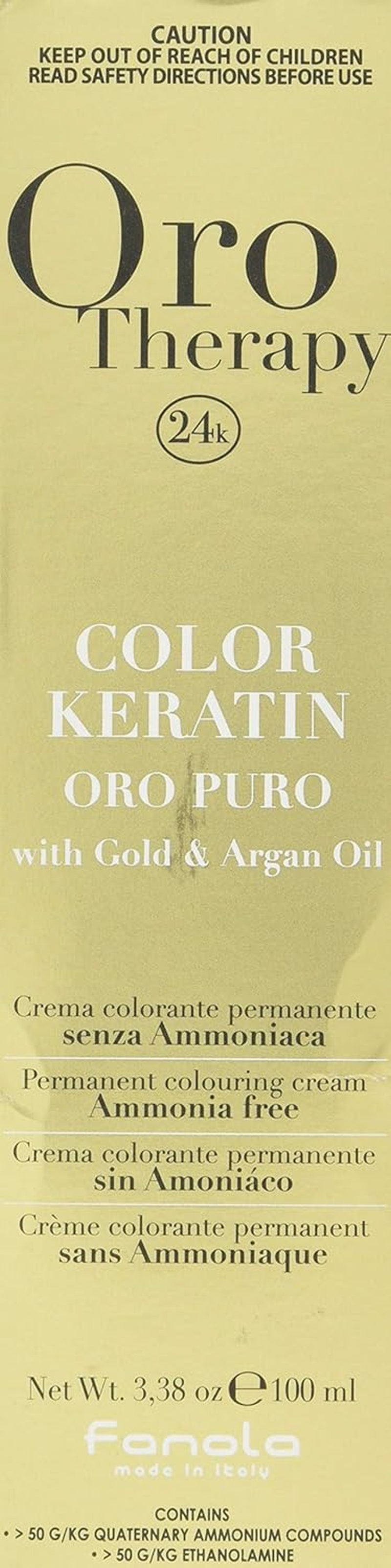 Fanola Oro Therapy Color Keratin 5.0 100ml Barva na vlasy Naty Shop 10 Platinová blond