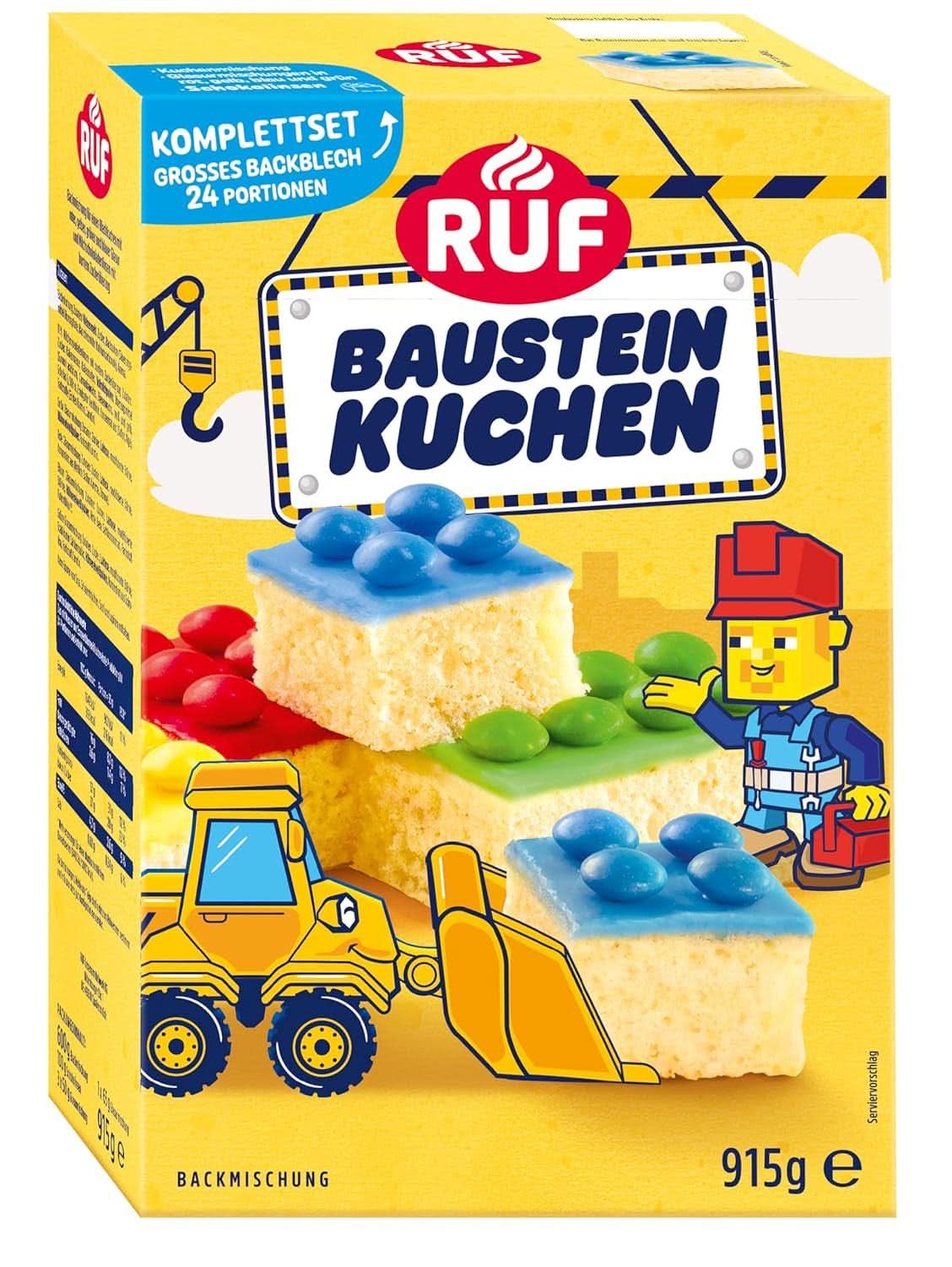 RUF Směs na dorty, různé barvy Glaze and Decor Naty Shop 915 gramů Constructor's Cake