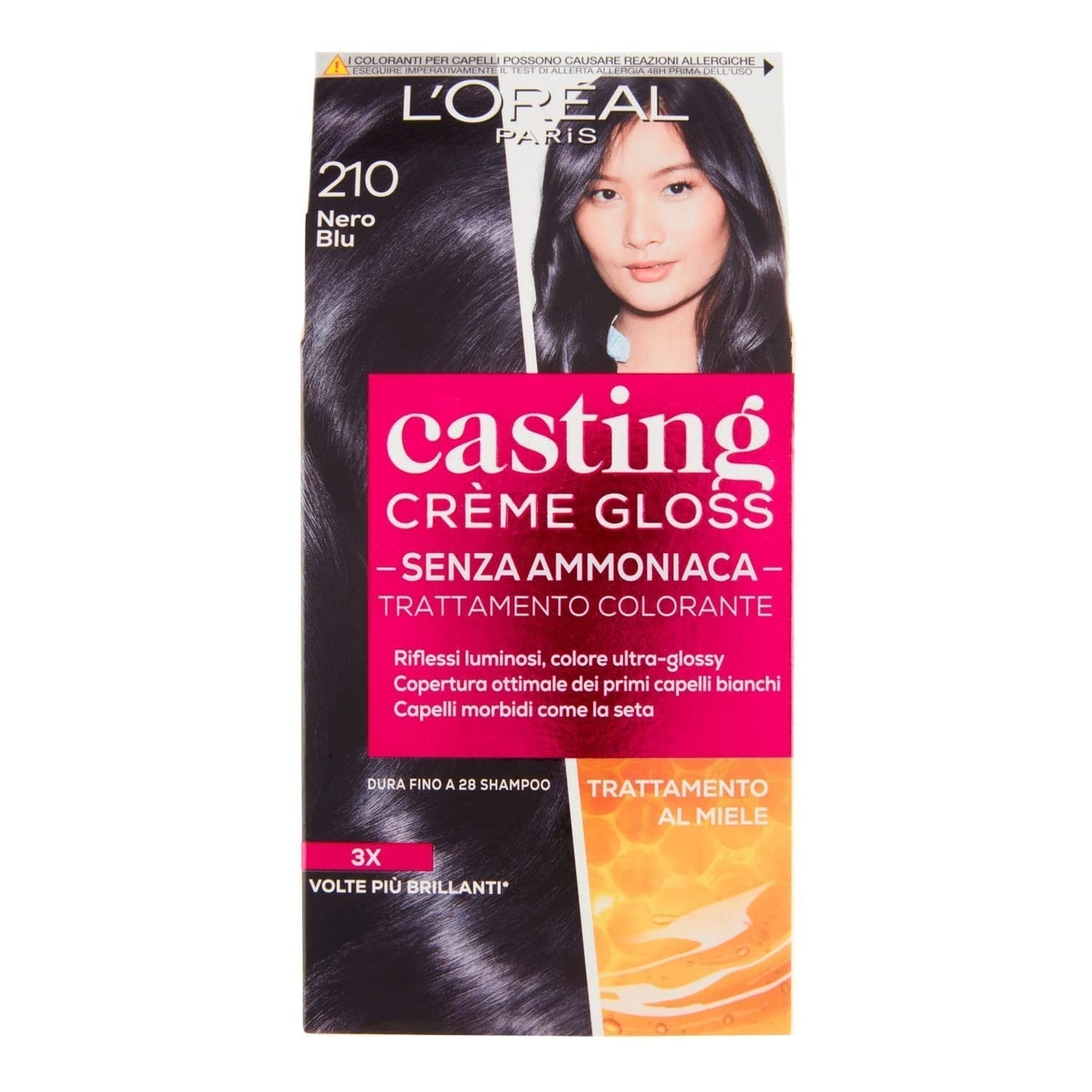 Casting Creme Gloss Barva na vlasy bez amoniaku N360 Černá třešeň Naty Shop Barva na vlasy Černá Modrá 210 1 kus (balení 1 ks)