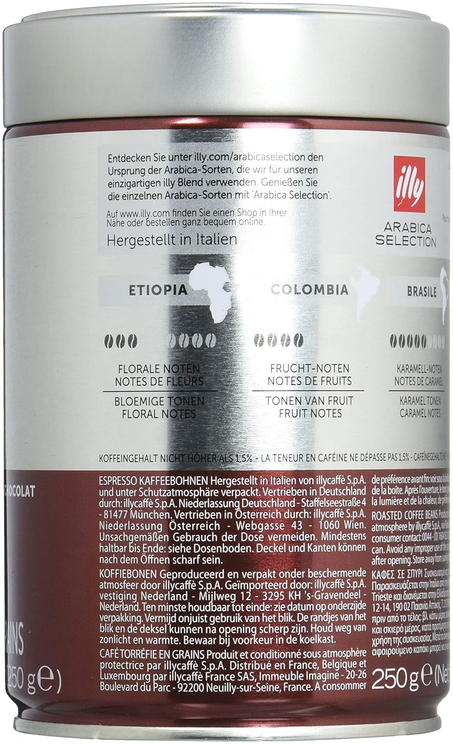 Káva Illy, espresso z guatemalského výběru Arabica - 250 g