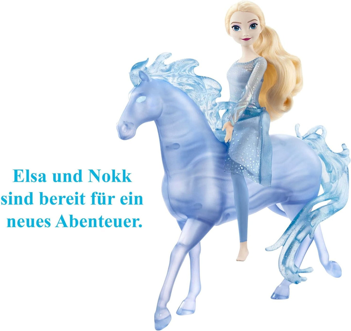 Mattel DISNEY Frozen Elsa a Nokk – kloubová panenka Elsa, majestátní vodní figurka Nokk, inspirovaná druhým filmem, pro děti od 3 let, HLW58