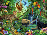 Puzzle Ravensburger pro děti - 12660 Zvířátka v džungli - Puzzle zvířátka pro děti od 8 let, s 200 dílky ve formátu XL Puzzle Naty Shop