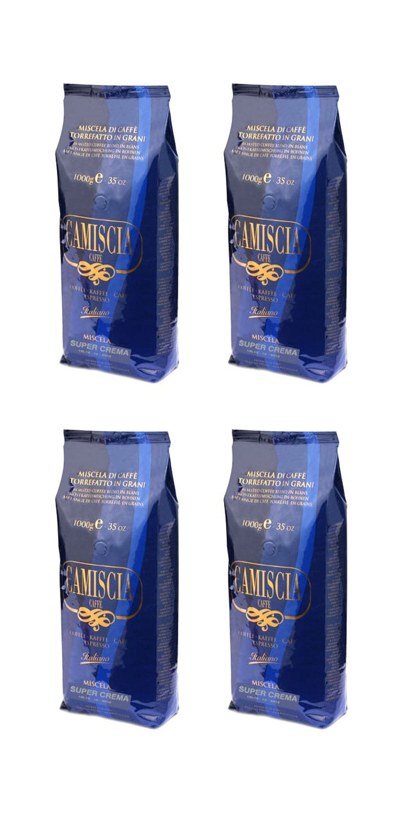 Kávová zrna Miscela Super Crema 4 kg, ekonomické balení (4 balení x 1000 g)