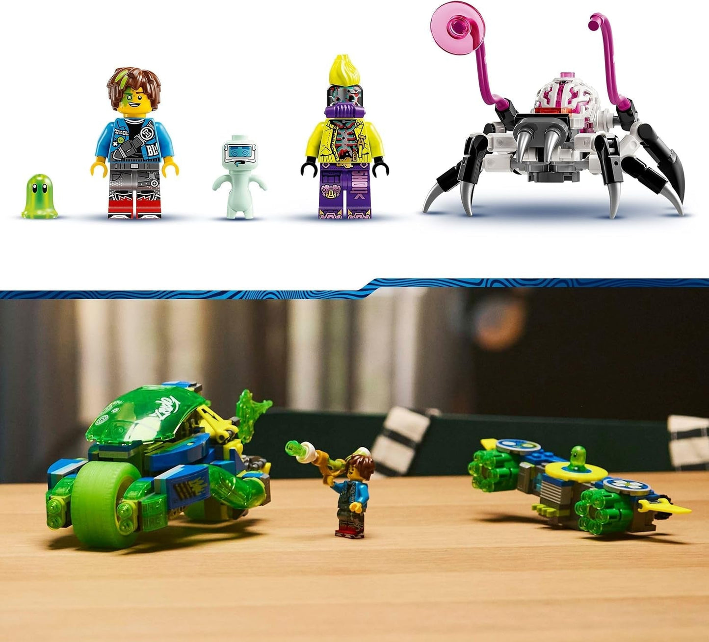 LEGO Dreamzzz Mateo s akčním závodníkem Z-Blob, Fantasy herní sada 2 v 1 s vozidly, minifigurkami a snovými stvořeními pro děti 8+, Dárek pro chlapce a dívky 71491 Stavebnice Beuche den LEGO-Store