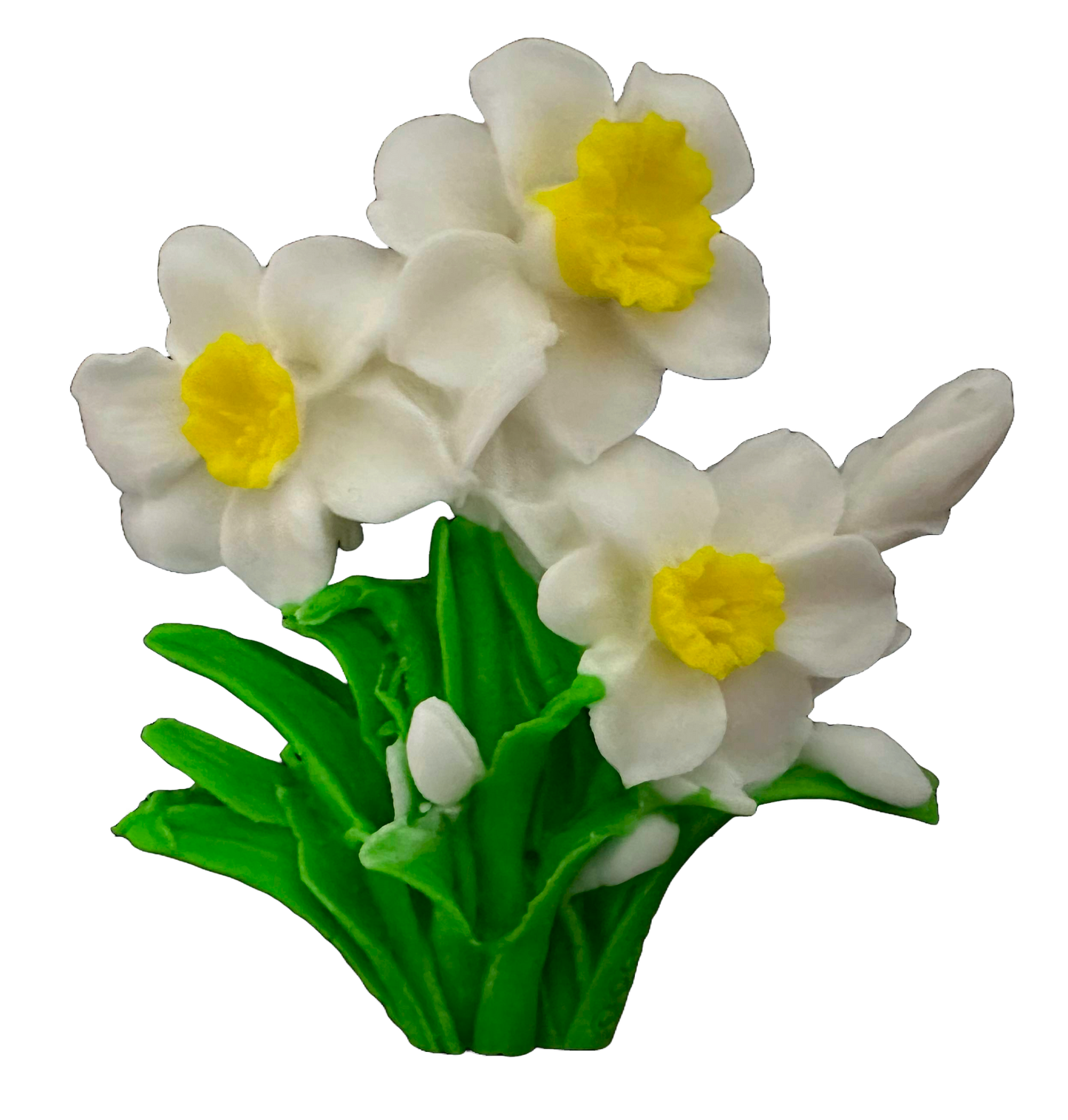 Jedlá cukrová dekorace, Dekorace bílé narcisy z Sugar Paste Nati Shop