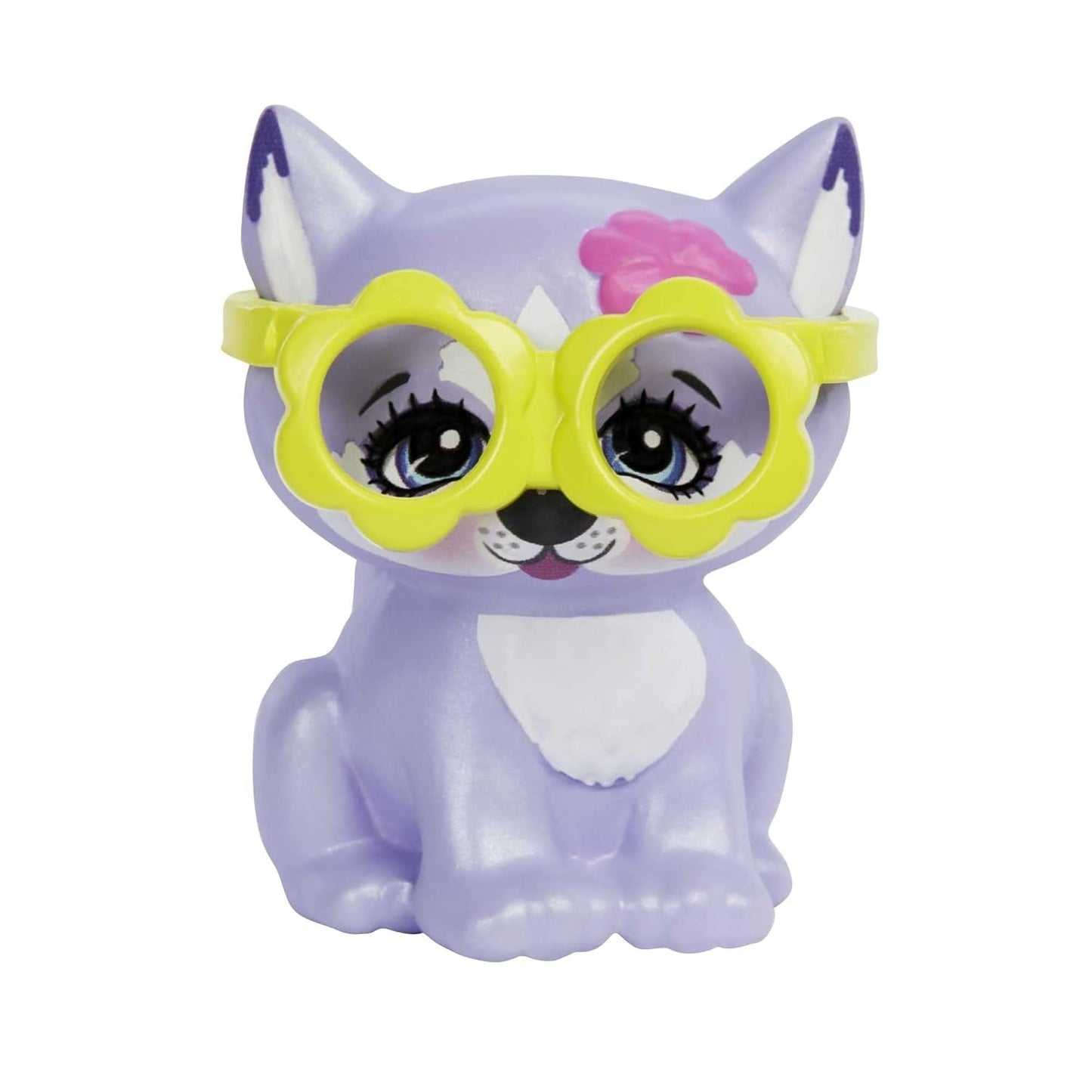 Enchantimals HHB90 – panenka Hadley Husky (přibližně 15 cm) a psí spřežení, malá panenka s odnímatelnou sukní a doplňky, skvělý dárek pro děti od 4 let