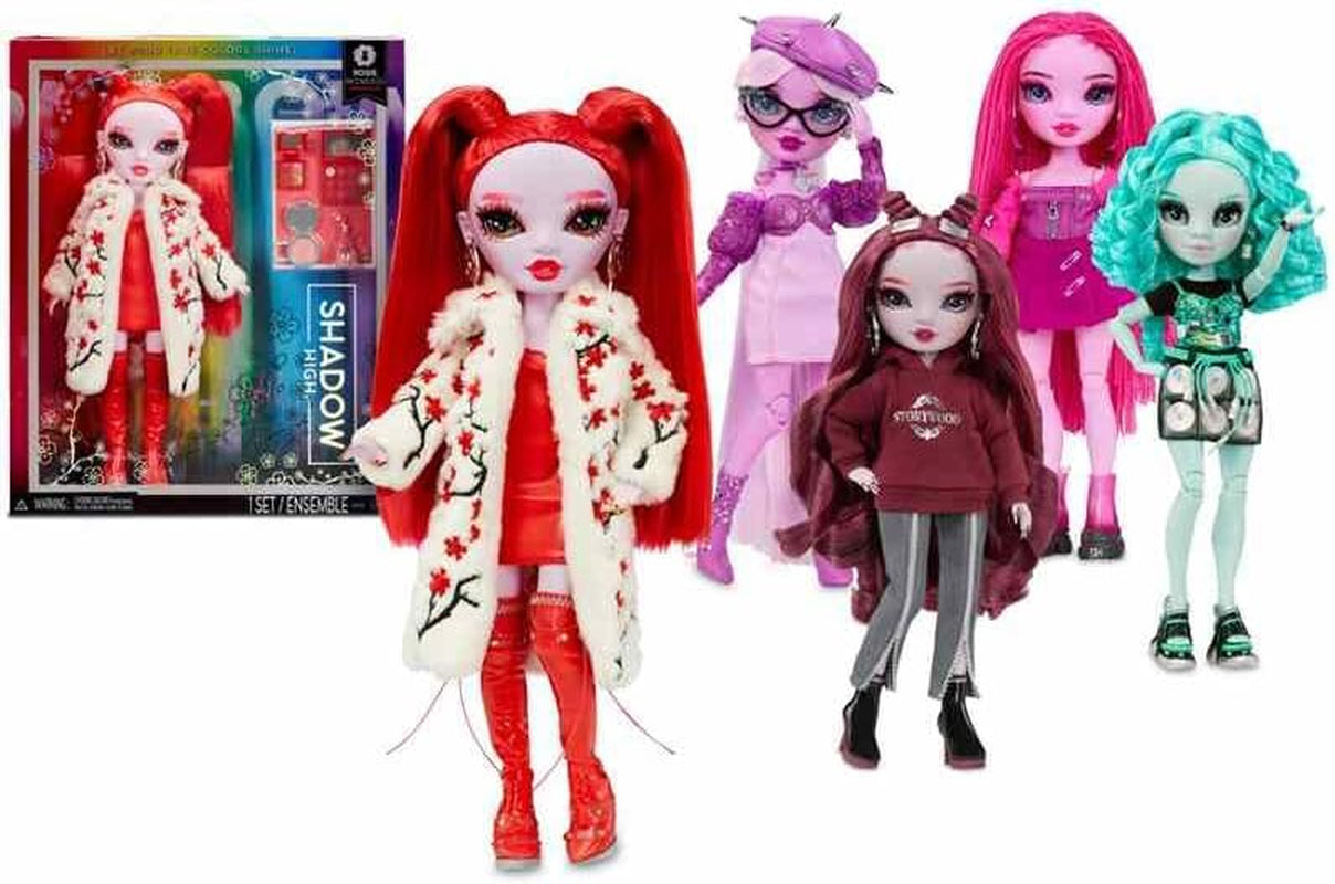 Rainbow High Shadow High Series 3 - Scarlett Rose - Maroon Fashion Panenka - Módní oblečení a více než 10 barevných herních doplňků - Ideální pro děti ve věku 4-12 let a sběratele