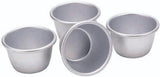 Kitchencraft Mini formičky na pudink Eloxovaný hliník 7,5 cm Sada 4 stříbrných pečicích forem a táců Naty Shop