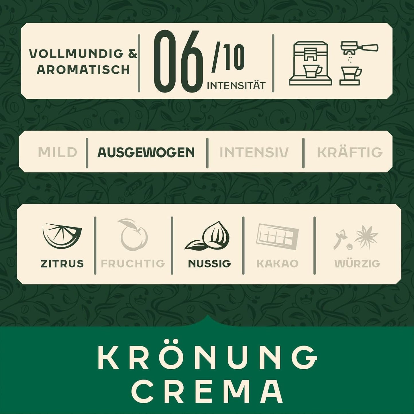 Jacobs Krönung Caffè Cream ganze Bohne, 1000 g